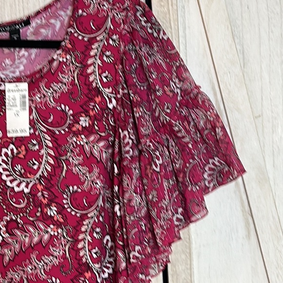 Roz & Ali print blouse. NEW! - Picture 3 of 5